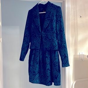 Dress and coat combo.